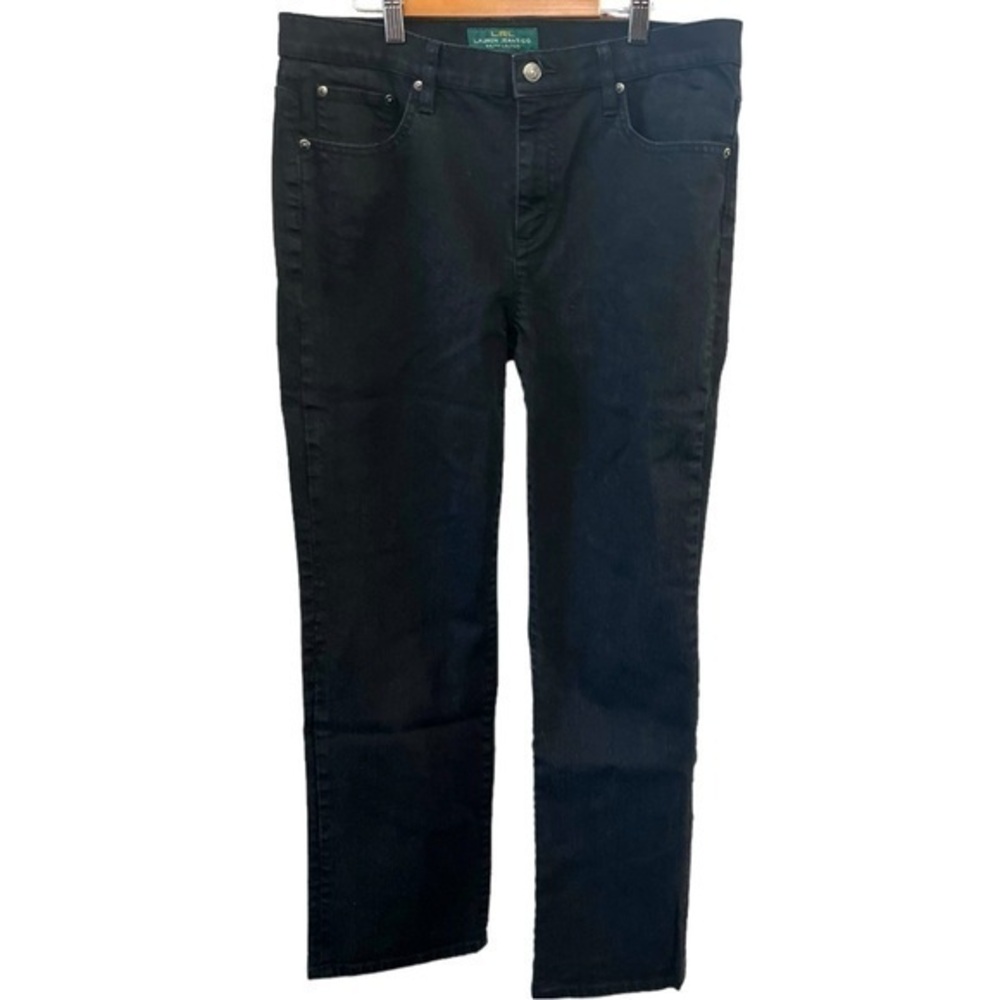 Lauren Ralph Lauren Womens Classic Straight Black Jeans